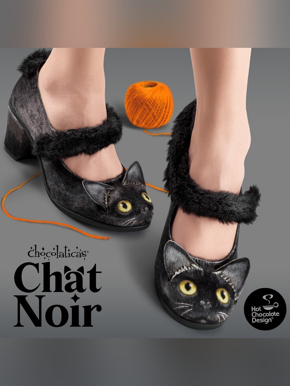 Chocolaticas Chat Noir Black Cat Mary Jane Pumps
